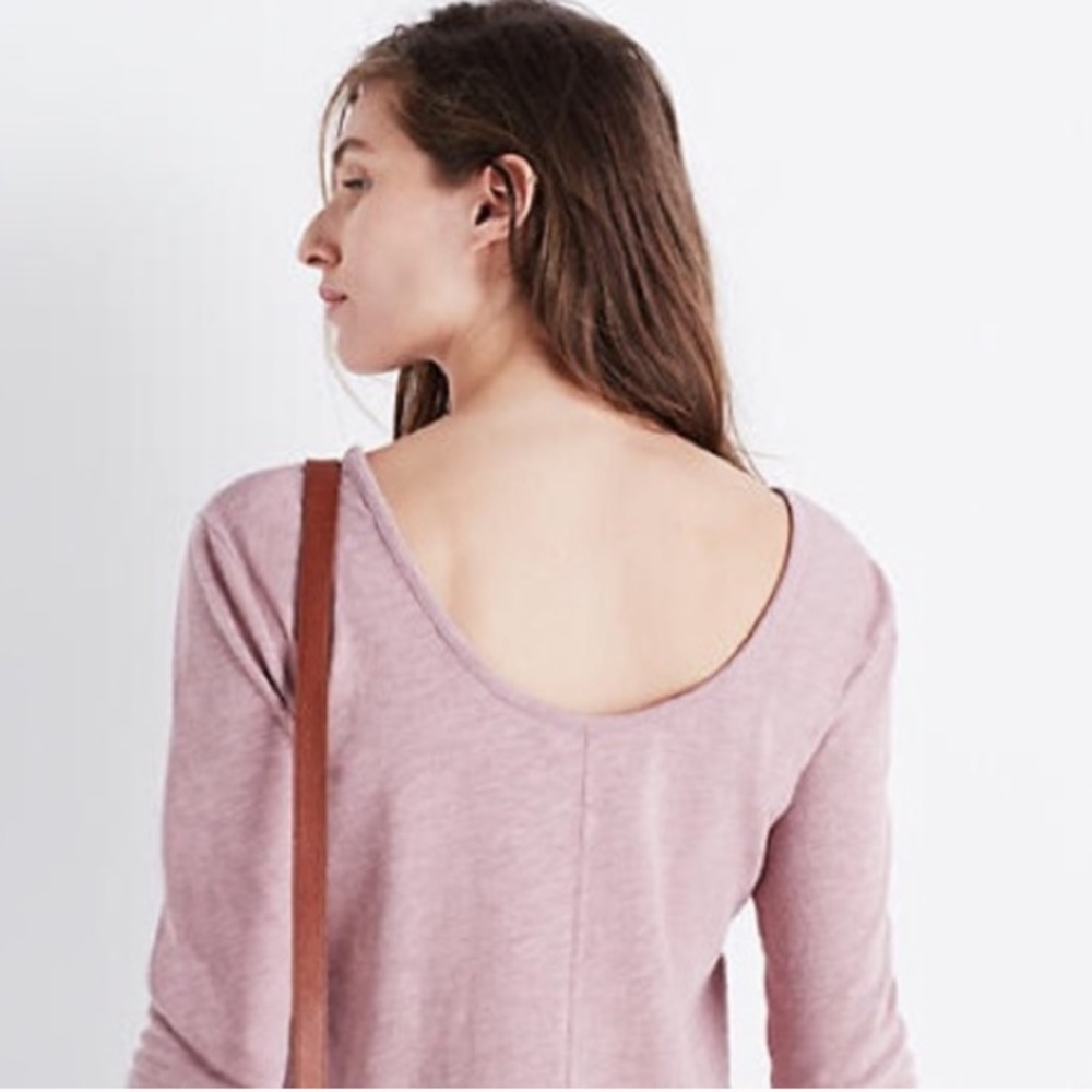 Madewell Scoop 3/4 Sleeve Top - Picture 2 of 5